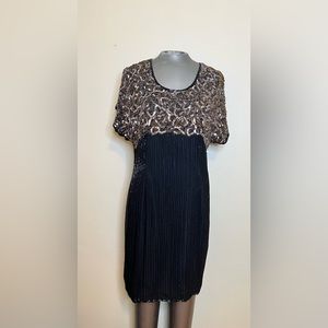 Stenay Vintage Indian beaded silk dress size 12